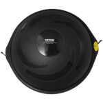 Half Exercise Ball Trainer, 26 inch Balance Ball Trainer, 1500lbs Capacity Stability Ball, Yoga Ball with Resistance Bands & Foot Pump, Strength Fitness Ball for Home Gym Full Body Workout Black