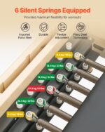 Pilates Reformer Machine, Wooden Pilates Workout Equipment for Home Gym Studio Use, Pilates Bed with Dual Resistance- Spring & Cord, Reformer Set with Sitting Box, Up to 400 LBS - Image 2