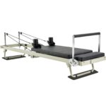 Foldable Pilates Reformer, Pilates Workout Machine for Home Gym Studio Use, Pilates Bed with Dual Resistance- Spring & Cord, Reformer Set for Advanced Users and Beginners, Up to 400 LBS