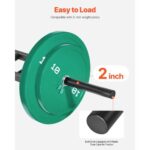 Multi-Grip? Barbell,? 2-inch? 3? Positions? Swiss? Bar,? 550? LBS? Capacity? Heavy? Duty? Swiss? Barbell? Training? Equipment,? with? 2? Collars? and? Knur - Image 3