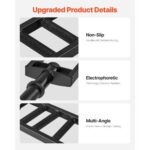 Multi-Grip? Barbell,? 2-inch? 3? Positions? Swiss? Bar,? 550? LBS? Capacity? Heavy? Duty? Swiss? Barbell? Training? Equipment,? with? 2? Collars? and? Knur - Image 4