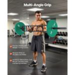 Multi-Grip? Barbell,? 2-inch? 3? Positions? Swiss? Bar,? 550? LBS? Capacity? Heavy? Duty? Swiss? Barbell? Training? Equipment,? with? 2? Collars? and? Knur - Image 5