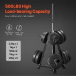 Weight Plate Rack, Weight Plate Tree for 2-Inch Weight Plates, Standard Weight Plate Tree, 300 lbs Load Capacity Weight Storage Holder, Home Gym Barbell Rack Storage Stand, Black - Image 2