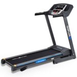 2.25 HP Folding Electric Motorized Power Treadmill Machine with LCD Display - Color: Black