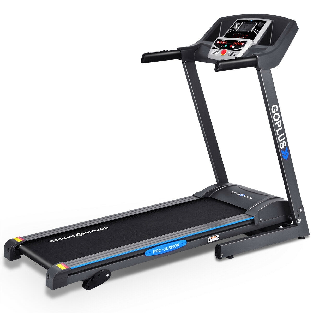SP35498.jpg 2.25 HP Folding Electric Motorized Power Treadmill Machine with LCD Display - Color: Black - Image 1