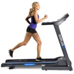 2.25 HP Folding Electric Motorized Power Treadmill Machine with LCD Display - Color: Black - Image 3