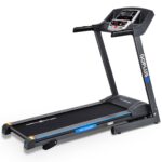 2.25 HP Folding Electric Motorized Power Treadmill Machine with LCD Display - Color: Black - Image 5