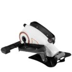 Portable Resistance Adjustable Mini Magnetic Elliptical Stepper Machine - Color: Black & White