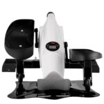 Portable Resistance Adjustable Mini Magnetic Elliptical Stepper Machine - Color: Black & White - Image 3