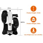 Portable Resistance Adjustable Mini Magnetic Elliptical Stepper Machine - Color: Black & White - Image 5