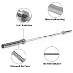 7 Feet Workout Olympic Multifunctional Weight Barbell with Copper Sleeve and Bearing Connection - Image 5