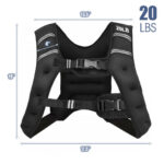 30LBS Workout Weighted Vest with Mesh Bag Adjustable Buckle-30 lbs - Image 2