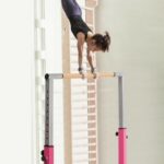 Kids Adjustable Width & Height Gymnastics Parallel Bars - Image 2