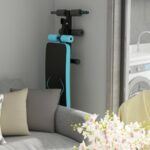 Folding Weight Bench Adjustable Sit-up Board Workout Slant Bench-Blue - Color: Blue - Image 2