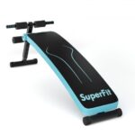 Folding Weight Bench Adjustable Sit-up Board Workout Slant Bench-Blue - Color: Blue - Image 3