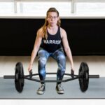 56 Inch Olympic Hexagon Deadlift Trap Bar with Folding Grips Powerlifting-Black - Color: Black - Image 2