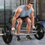 56 Inch Olympic Hexagon Deadlift Trap Bar with Folding Grips Powerlifting-Sliver - Color: Silver - Image 2