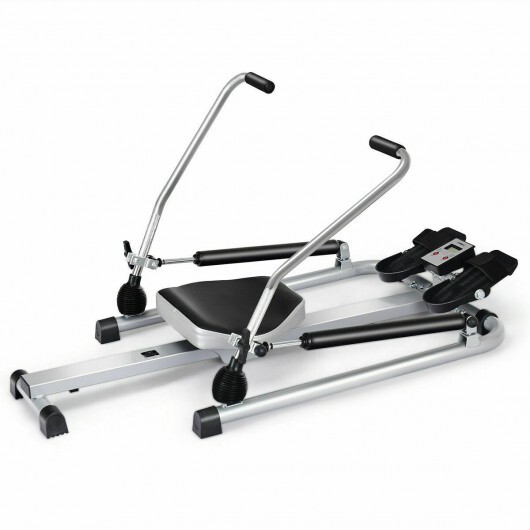 SP37196.jpg Exercise Adjustable Double Hydraulic Resistance Rowing Machine - Color: Black - Image 1