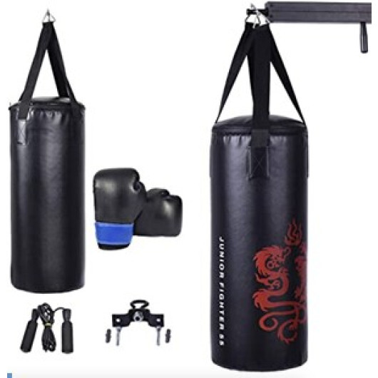 SP37545.jpg 5 Pieces 40Lbs Filled Punching Boxing Set with Jump Rope and Gloves - Image 1