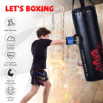 5 Pieces 40Lbs Filled Punching Boxing Set with Jump Rope and Gloves - Image 5