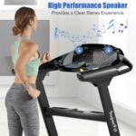 2.25HP Folding Treadmill with Bluetooth Speaker-Black - Image 3