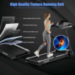 2.25HP Folding Treadmill with Bluetooth Speaker-Black - Image 5