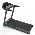 2.25HP Electric Running Machine Treadmill with Speaker and APP Control-Blue - Color: Blue