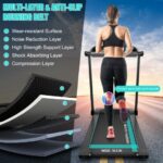 2.25HP Electric Running Machine Treadmill with Speaker and APP Control-Blue - Color: Blue - Image 3