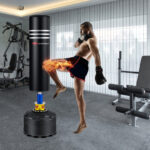 70 Inch Freestanding Punching Boxing Bag with 12 Suction Cup Base - Image 2
