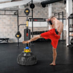 Boxing Speed Trainer Freestanding Fillable 360 Spinning Bar Adjustable Height - Image 3
