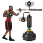 Boxing Speed Trainer Freestanding Fillable 360 Spinning Bar Adjustable Height - Image 4