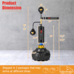 Boxing Speed Trainer Freestanding Fillable 360 Spinning Bar Adjustable Height - Image 5
