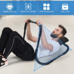 Portable AB Trainer Fitness Crunch Workout Exerciser with Headrest-Black - Color: Black - Image 3