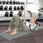 Portable AB Trainer with Headrest and Foam Handle for Office Home Gym-White - Color: White - Image 2