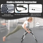 Portable AB Trainer with Headrest and Foam Handle for Office Home Gym-White - Color: White - Image 3