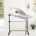 4 Foot Portable  Freestanding Double Ballet Barre-Pink - Image 2