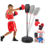 Inflation-Free Boxing set with Punching Bag and Boxing Gloves Quick Rebound Design for 5+ Years Old Kids - Image 4