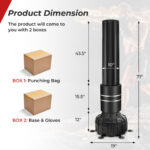 Freestanding Punching Bag 71 Inch Boxing Bag with 25 Suction Cups Gloves and Filling Base - Image 4