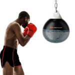 21 Inch Water Punching Bag with Adjustable Metal Chain-Black - Image 3