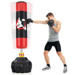 70 Inch Freestanding Punching Bag with Fillable Base 12 Suction Cups and Shock Absorbers - Image 4