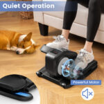 Under Desk Elliptical Machine with Display Monitor for Home Office-Black - Color: Black - Image 2