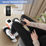 Under Desk Elliptical Machine with Display Monitor for Home Office-White - Color: White - Image 4