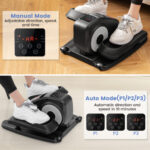 Under Desk Elliptical Machine with Display Monitor for Home Office-Black - Image 5