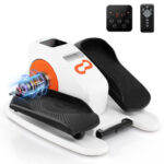 Under Desk Elliptical Machine with Display Monitor for Home Office-Black - Image 6