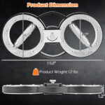 12 LBS Burn Machine Arm Workout Equipment with Adjustable Resistance - Color: Silver - Image 3