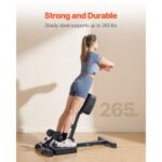 Sissy Squat Machine, Multi-Function Deep Sissy Squat Bench for Leg Muscle Training, Easy Setup & Foldable Core Waistline & Glute Workout Equipment, Leg Exercise Machine for Home Gym, Black - Image 2