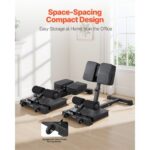 Sissy Squat Machine, Multi-Function Deep Sissy Squat Bench for Leg Muscle Training, Easy Setup & Foldable Core Waistline & Glute Workout Equipment, Leg Exercise Machine for Home Gym, Black - Image 4