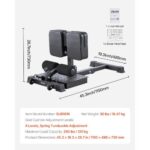 Sissy Squat Machine, Multi-Function Deep Sissy Squat Bench for Leg Muscle Training, Easy Setup & Foldable Core Waistline & Glute Workout Equipment, Leg Exercise Machine for Home Gym, Black - Image 6