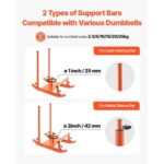 Weight Sled, Steel Power Sled, Fitness Strength Training Sleds for Athletic Exercise Speed Improvement, Workout Fitness Equipment with Handle, Compatible with 1/2 in Weight Plates, Orange - Image 3