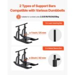 Weight Sled, Steel Power Sled, Fitness Training Sleds for Athletic Exercise Speed Improvement, Workout Equipment with Adjustable Height Handle, Compatible with 1/2 in Weight Plates, Black - Image 3